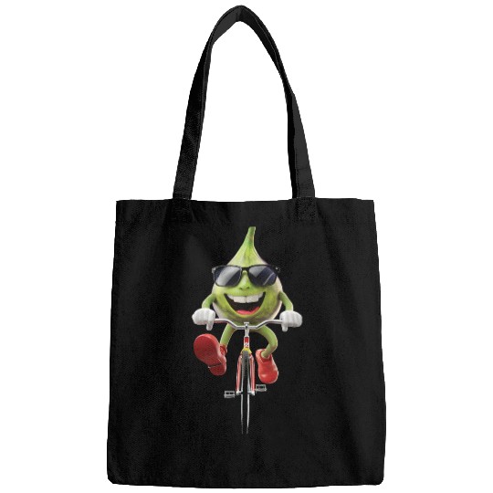 Fig Cycling On Bike Realistic Bags