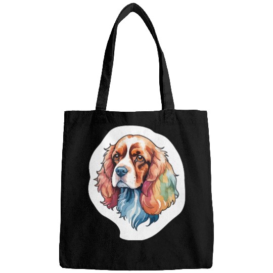 American Cocker Spaniel Watercolor Bags