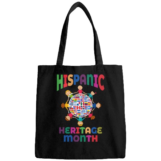 Hispanic Heritage Month Kids Countries Flags World Bags
