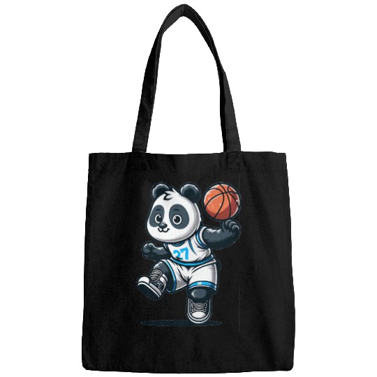 Cute Basketball Player Panda Bags
