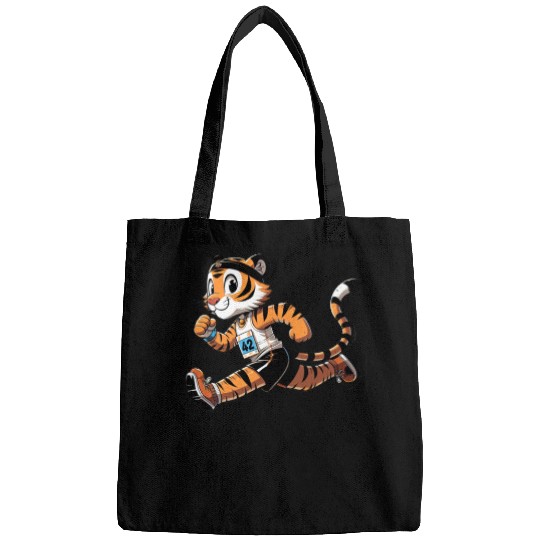 Cute Marathon Runner Tiger Bags