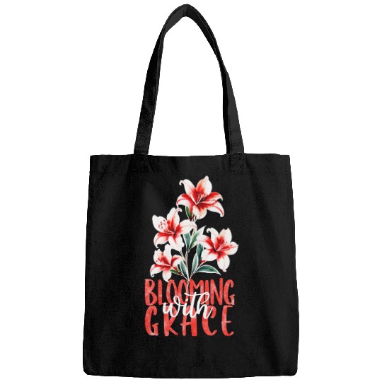 Elegant Red Azalea Watercolor Bags