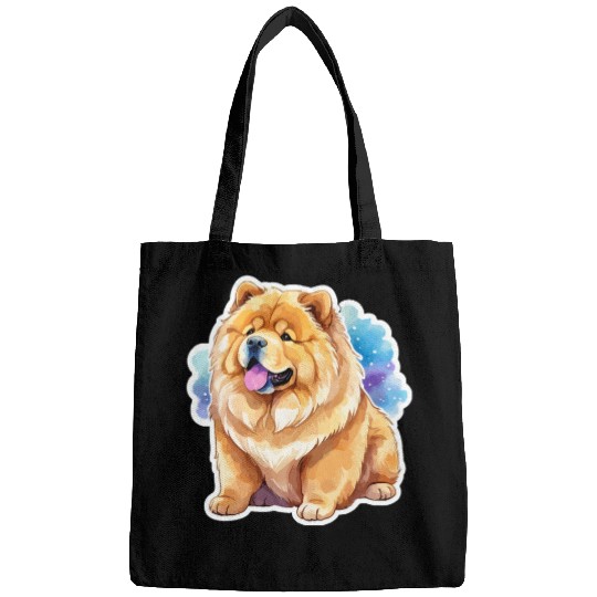 Chow Chow Watercolor Bags