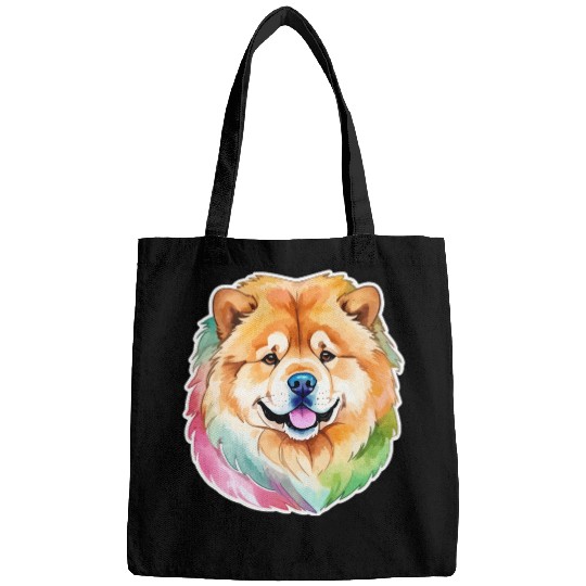 Chow Chow Watercolor Bags