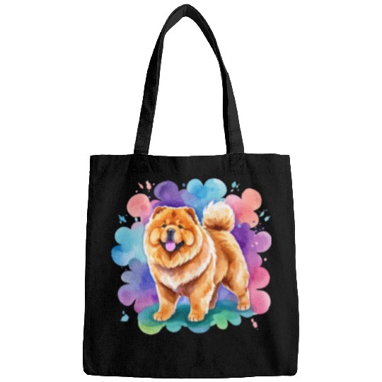 Chow Chow Watercolor Bags