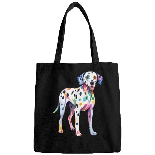 Dalmatian Dog Watercolor Bags