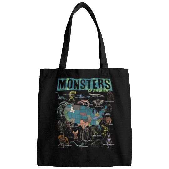 Cryptid Monsters Folklore Creature Cryptozoology Bags