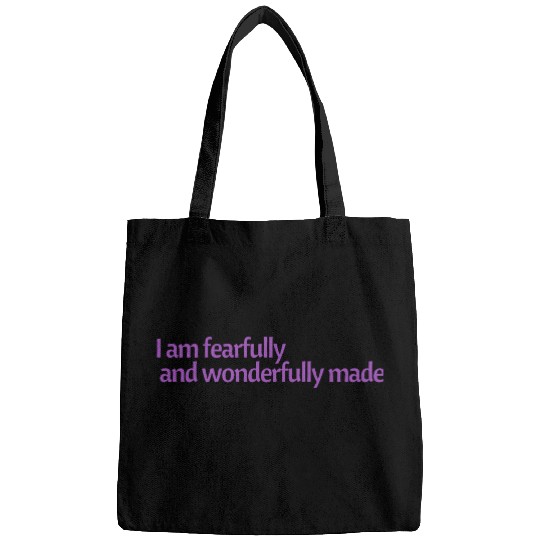 I am fearfully and wonderfully made affirmation Bags