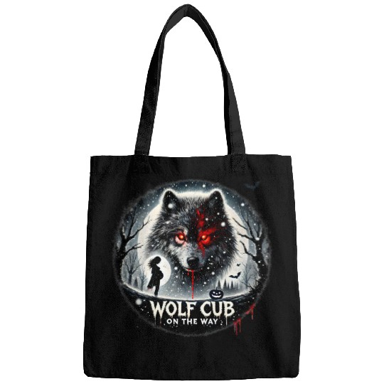 Wolf Cub on the Way Announcement Bags