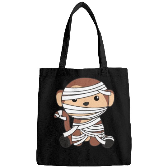 Monkey Mummy Pumpkin Monkeys Happy Halloween Bags
