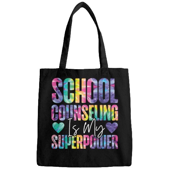 School Counselor Tie Dye School Bags
