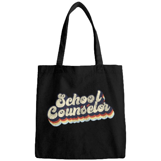 School Counselor Retro Vintage Bags