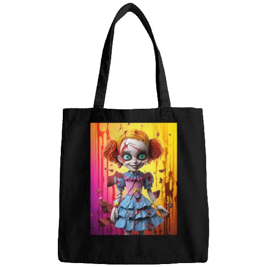 Horror Doll embrace the fear Bags