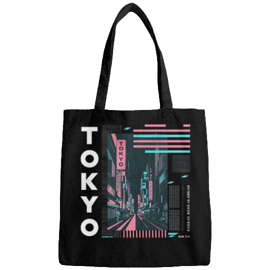 Neon Streets of Tokyo Bags