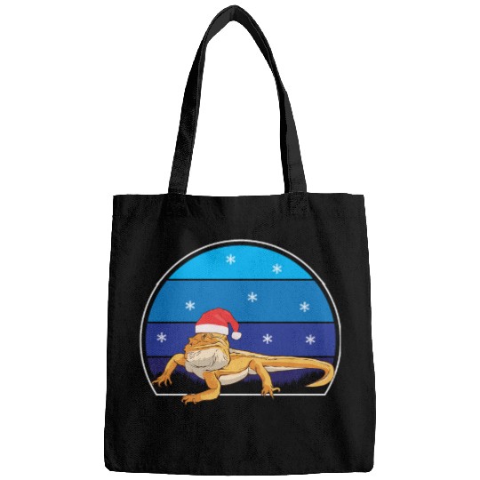 Iguana Christmas Light Sweater Funny Animals Lover Bags