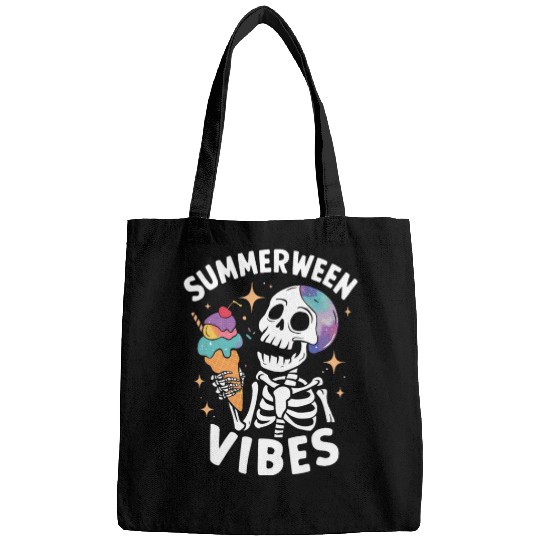 Summerween Summer Halloween Funny Skeleton Bags