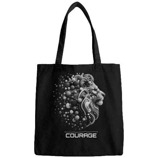 Courageous King: Lion Head Bags