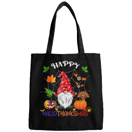 Happy HalloThanksMas Gnome Bags
