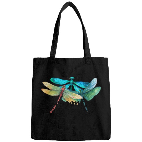 Colorful Dragonflies - Dragonfly Design Bags