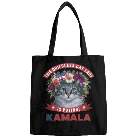 Childless Cat Lady is voting kamala Bags