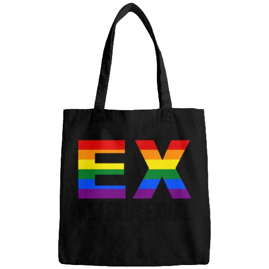 Ex Heterosexual Rainbow Flag LGBT Pride Month Bags
