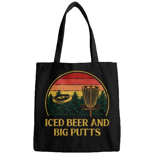 Iced Beer and Big Putts Disc Golf Beer Lover Golfe Bags
