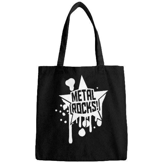 Heavy Metal Rocks Hard Rock Music Graffiti Star Bags