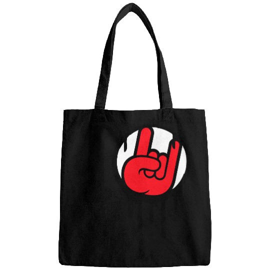 I Love Heavy Metal Hard Rock Music Graffiti Heart Bags