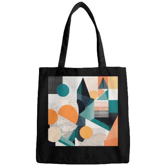Minimalist Geometric Design with Depth Illusion Bags