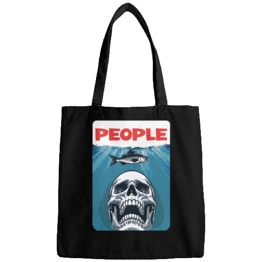 People - enemy - fish - skull Bags