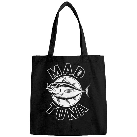 Quotes mad tuna Bags