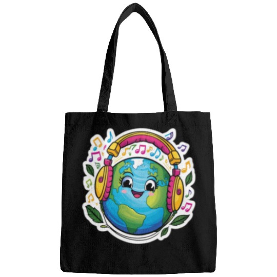 Harmonizing with Earth - Vibrant Sticker Bags