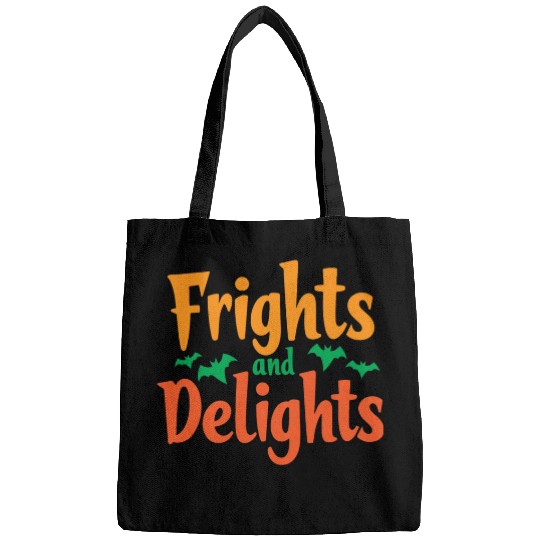Halloween Theme Typography Black Art V 04 Bags