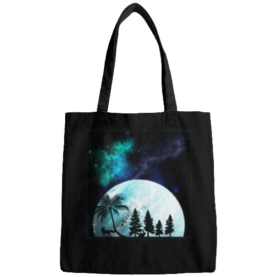 fox and rabbit in forest Bags