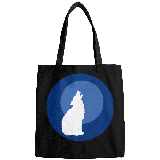Wolf Moon Nature Vector Bags