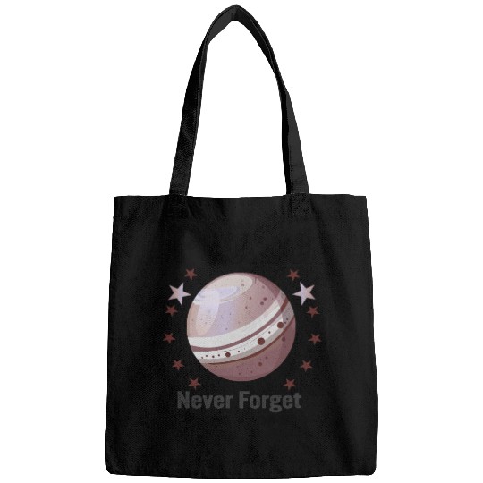 Planet Pluto Never Forget Bags