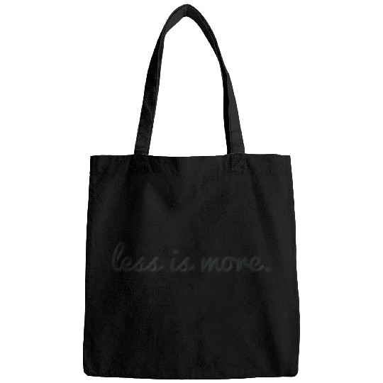 Less is more embroidered Bags
