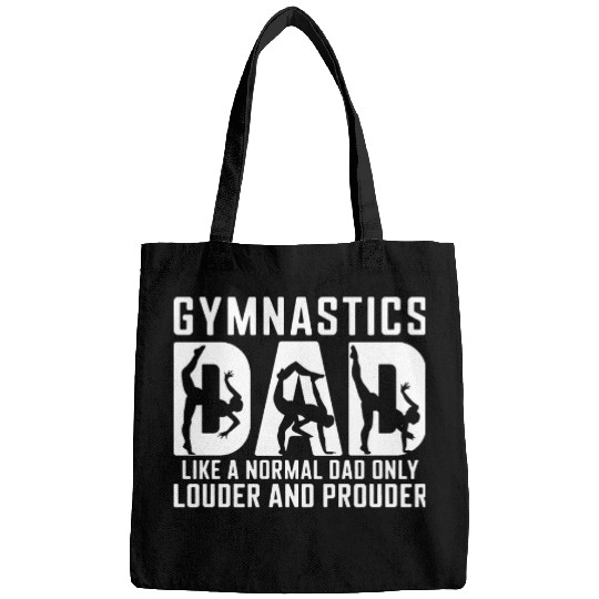 Like Normal But Louder Dad Funny Gymnastics Dad Bags