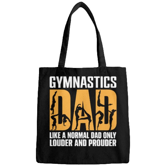 Only Louder & Proudere Dad Funny Gymnastics Dad Bags