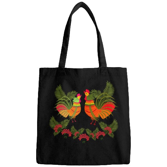 Rooster with hen Bags