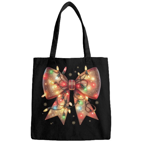 Christmas Light Coquette Bow Bags
