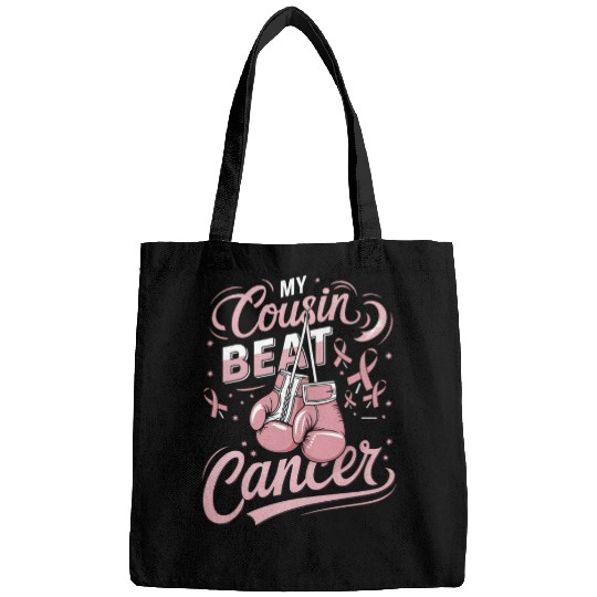 My Cousin Beat Cancer Breast Cancer Awareness Bags