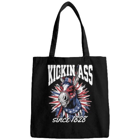 Patriotic American Donkey Democrat Bags