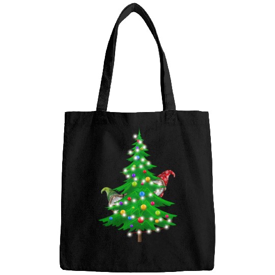 Christmas Gnomes Funny Tree Holiday Bags
