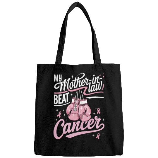 My Mother-In-Law Beat Cancer Breast Cancer Bags