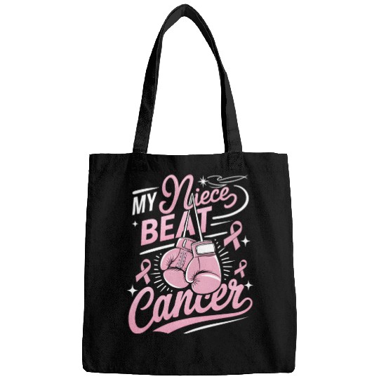 My Niece Beat Cancer Breast Cancer Awareness Bags