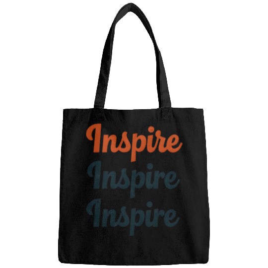 Inspire Retro Typography Bags