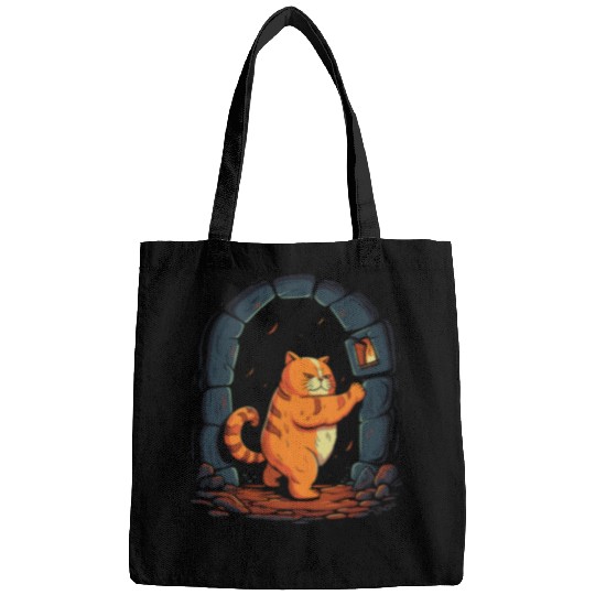 Funny Chubby Red Dungeon Cat Bags