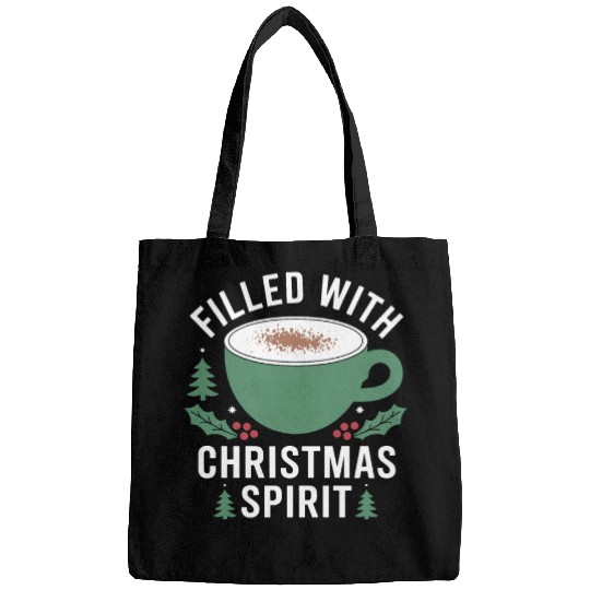 Filled With Christmas Spirit Festive Mug Design Bags