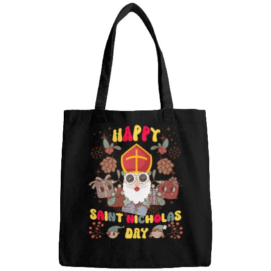 Groovy Saint Nicholas Day logo Bags